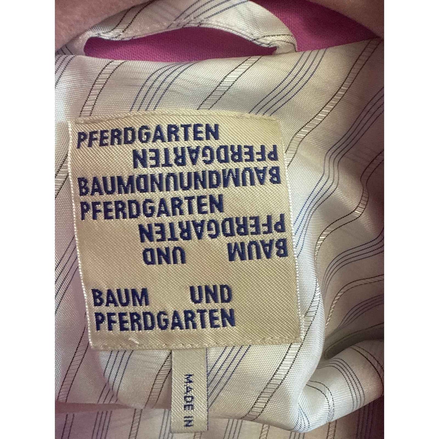 Baum Und Pferdgarten Woman Blazer Pink Sz 34