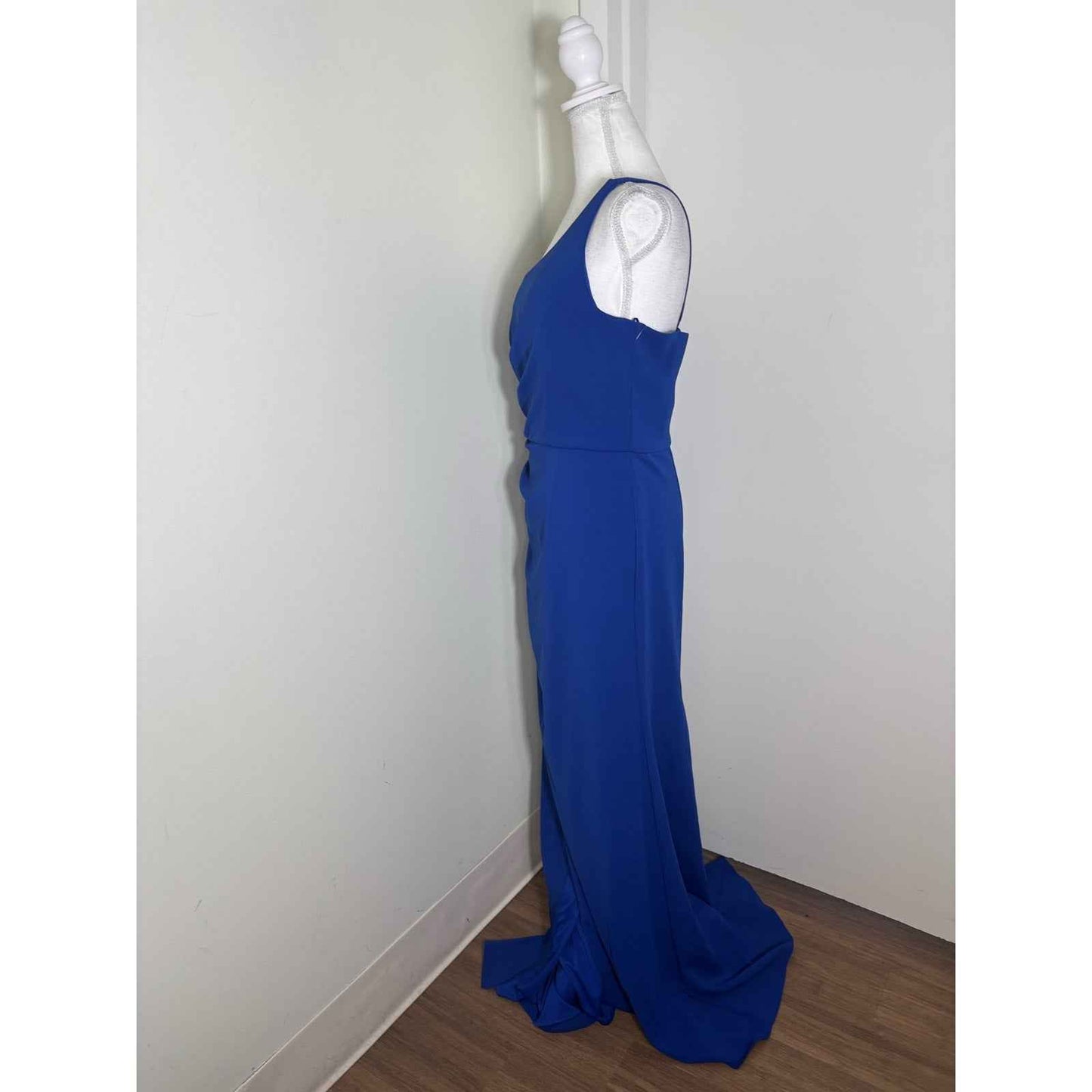 NWT Carmen Marc Valvo Infusion One Shoulder Evening Gown Sz 6