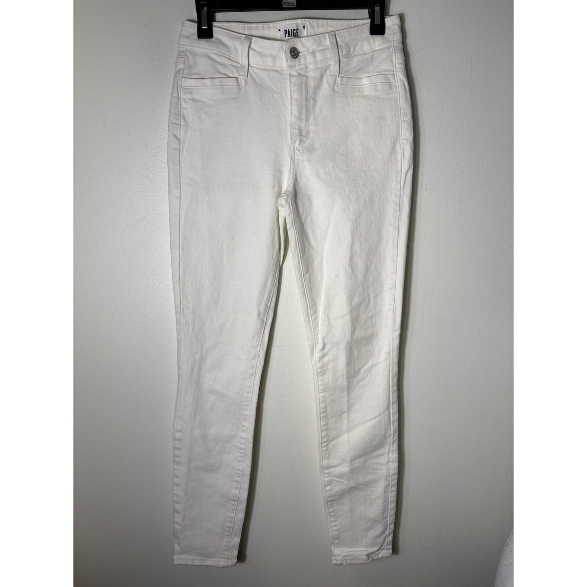 Paige Hoxton Ankle White Denim Sz 27