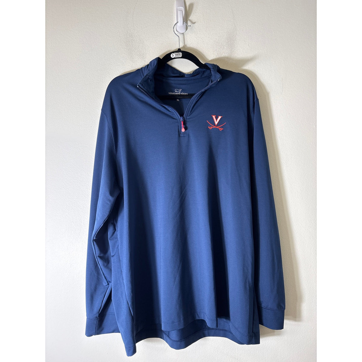 Mens Univeristy of Virgina Vineyard Vines Navy Pullover Sz XL