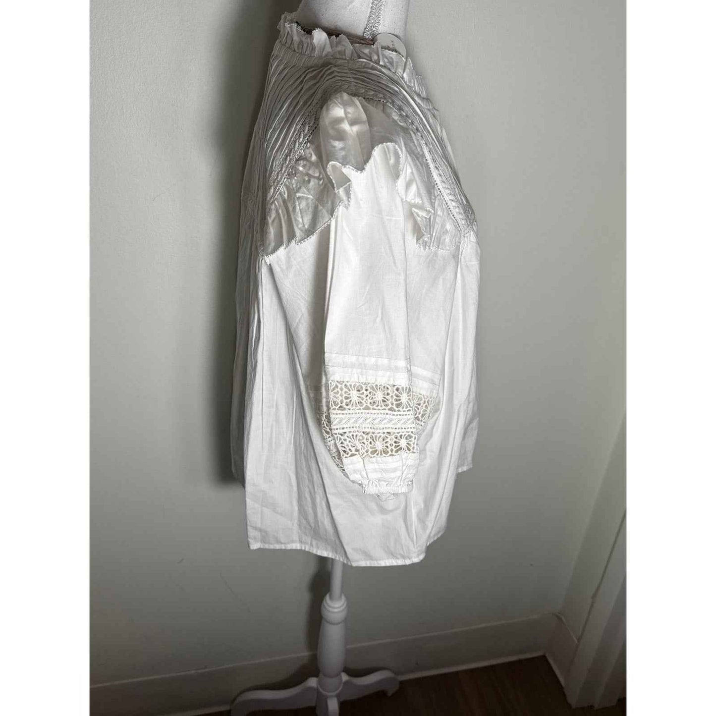 NWT Cleobella White Bridget Blouse Sz XL