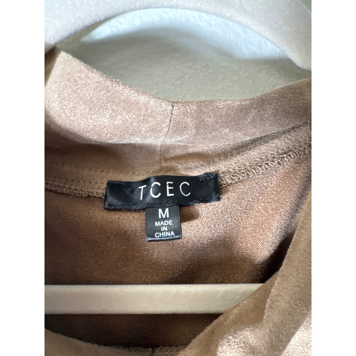 TCEC Light Brown Sleeveless Mock Neck Sheath Dress Sz M