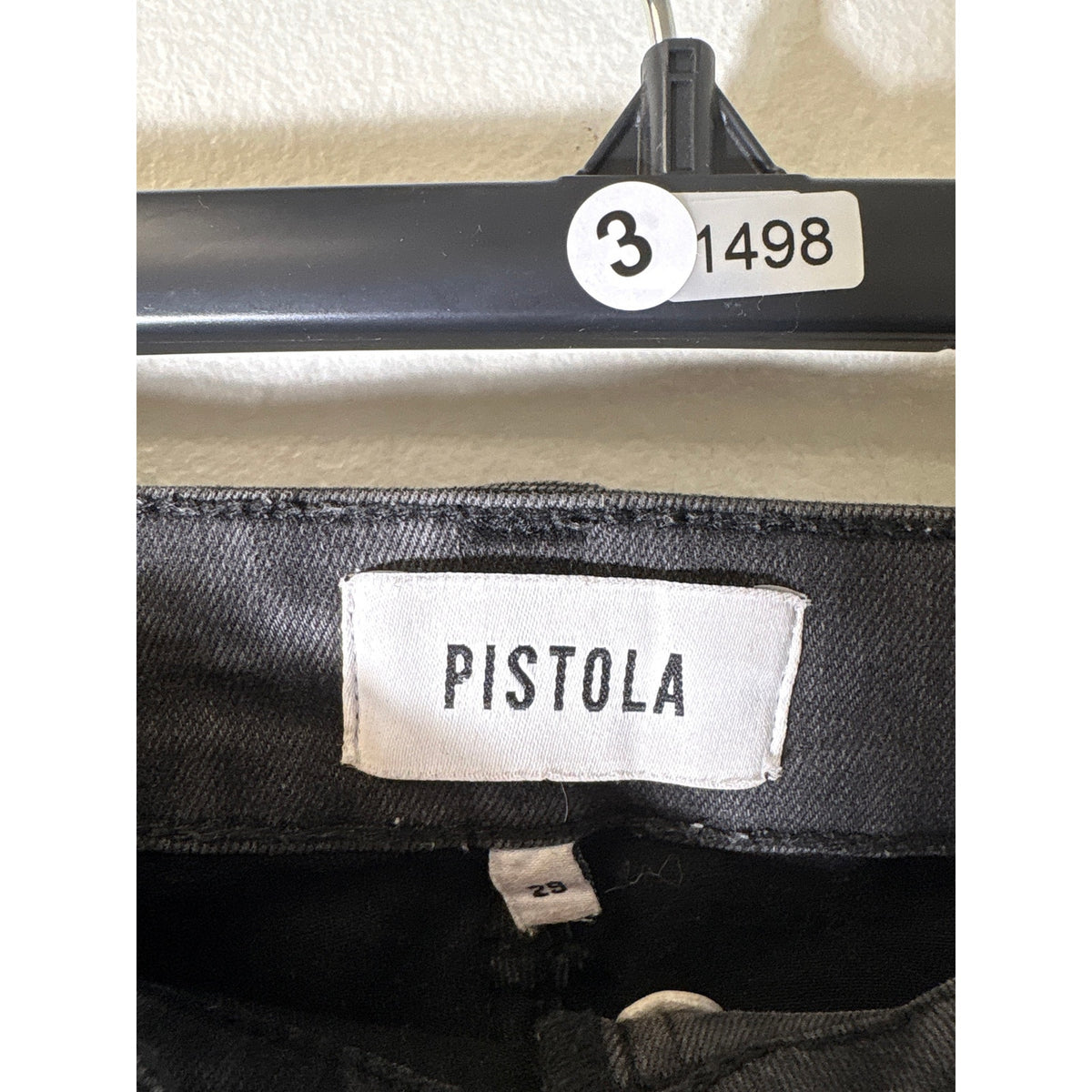 Pistola Charcoal Button Fly Skinny Denim Jeans Sz 29