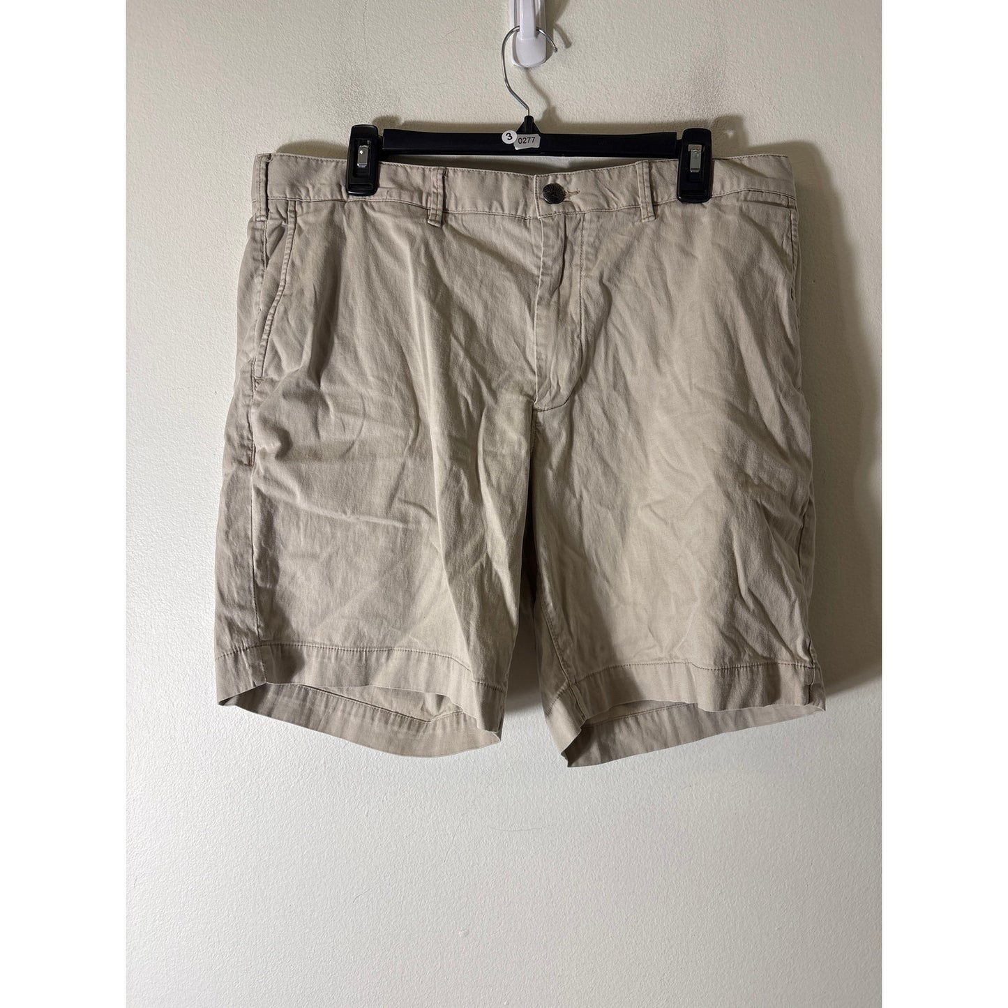 Men's Faherty Brand Khaki Cotton Blend Shorts Sz 35