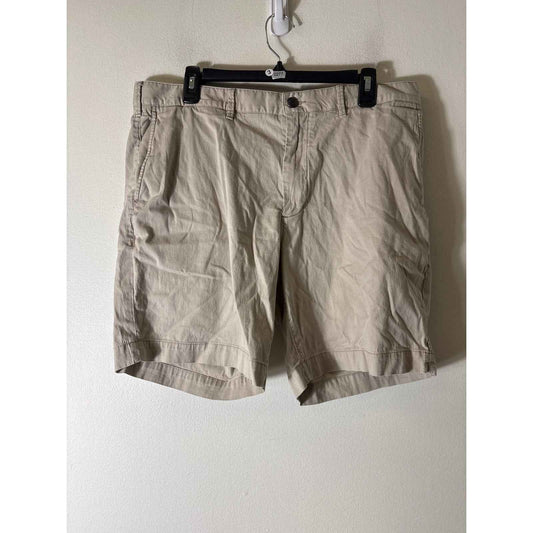 Men's Faherty Brand Khaki Cotton Blend Shorts Sz 35