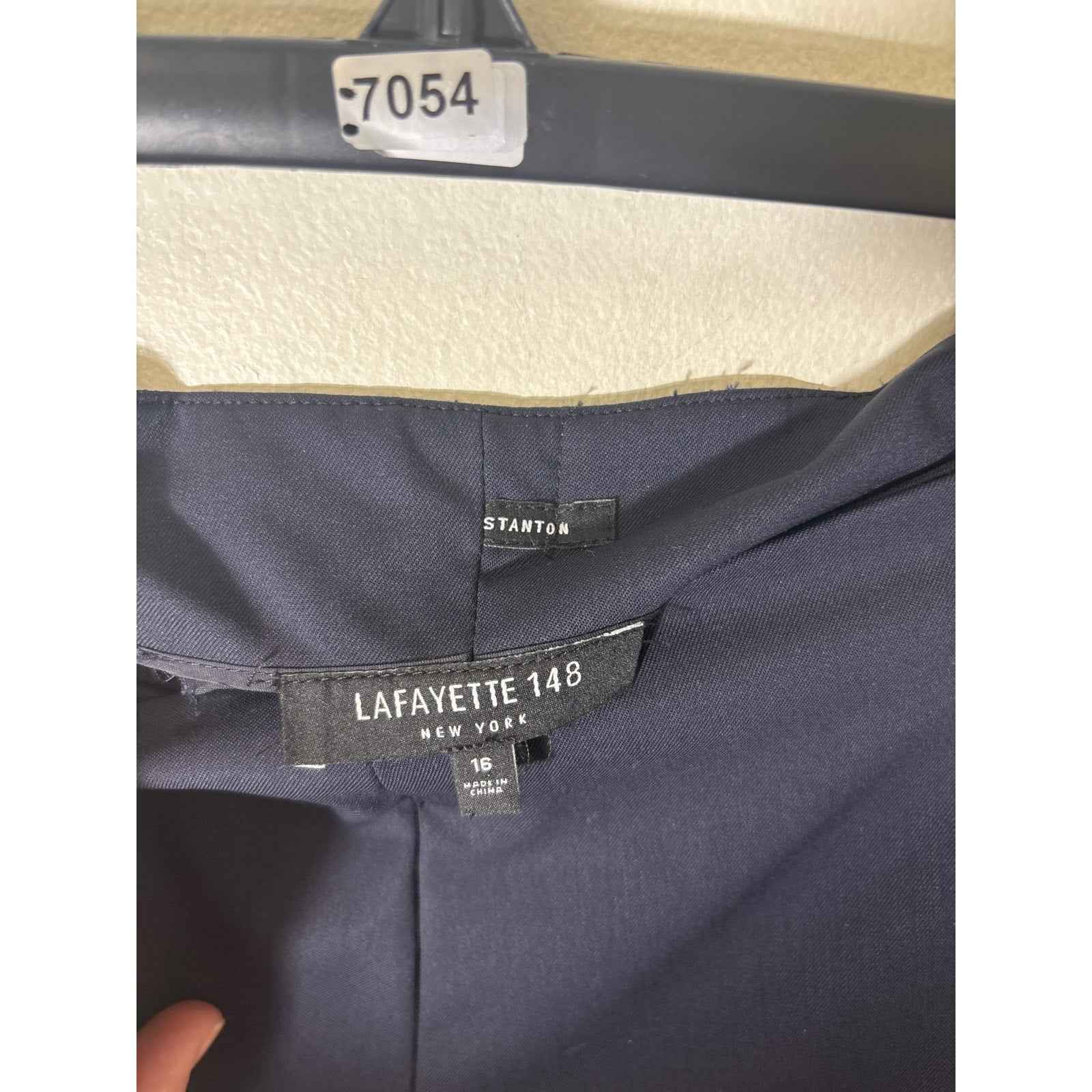 Lafayette 148 Black Side zip Pants Sz 14