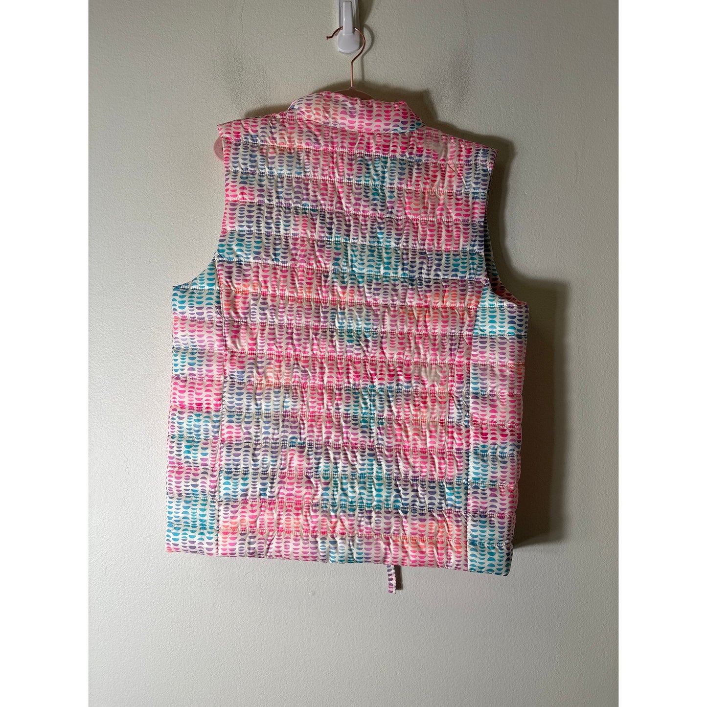 Girls Lands End Pastel Pink Sleeveless Vest Sz 10/12
