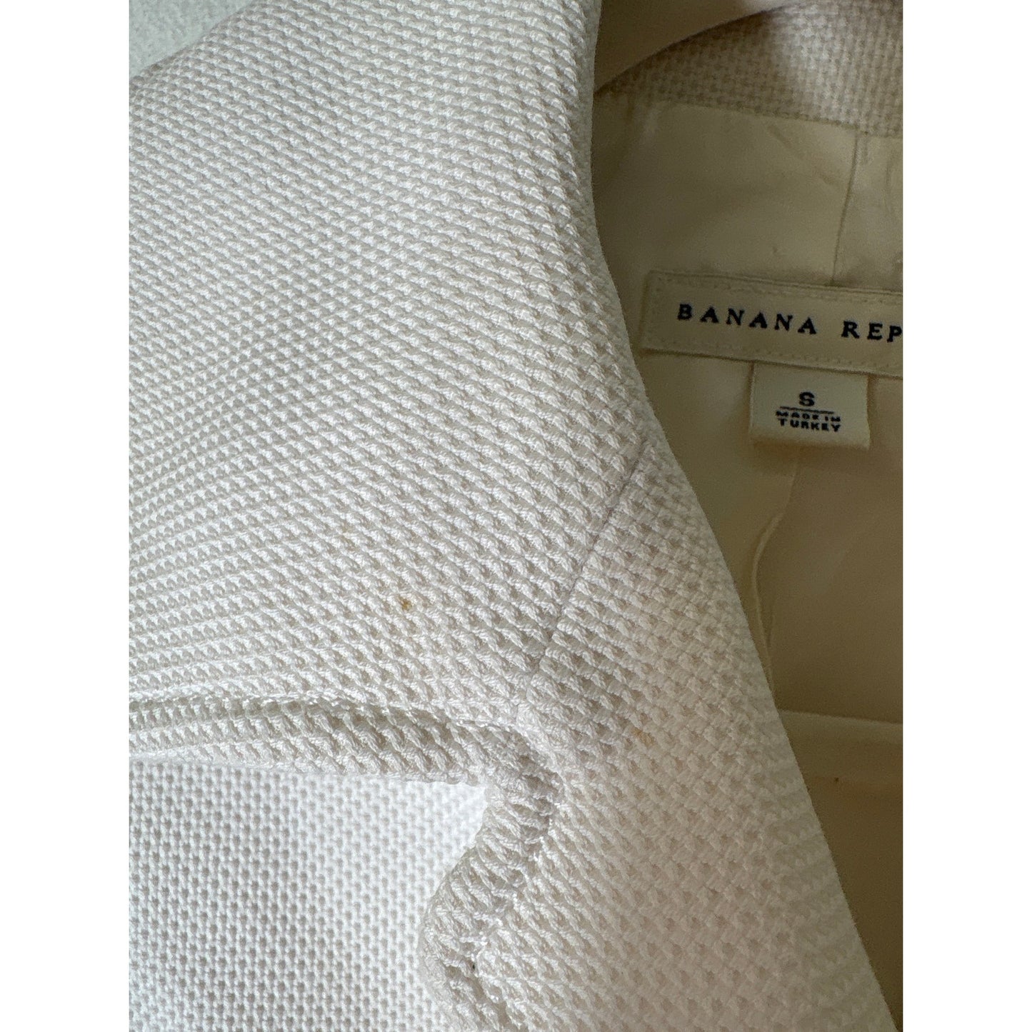 Banana Republic Off White Long Sleeve Car Coat Sz S