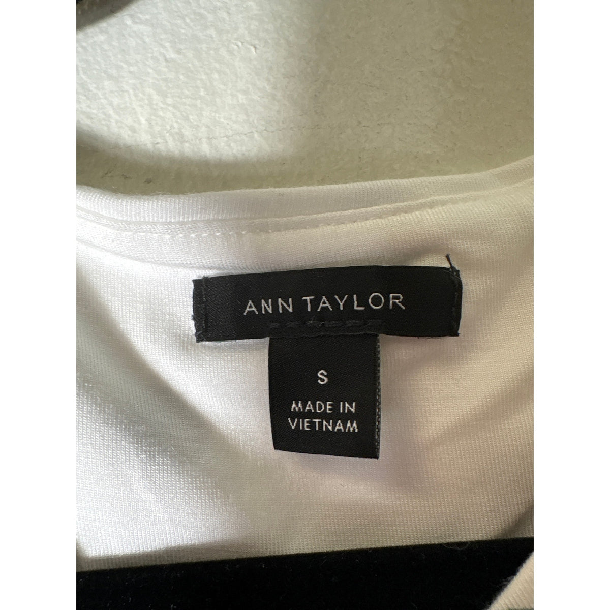 Ann Taylor White and Green Polka Dot Tank Sz S
