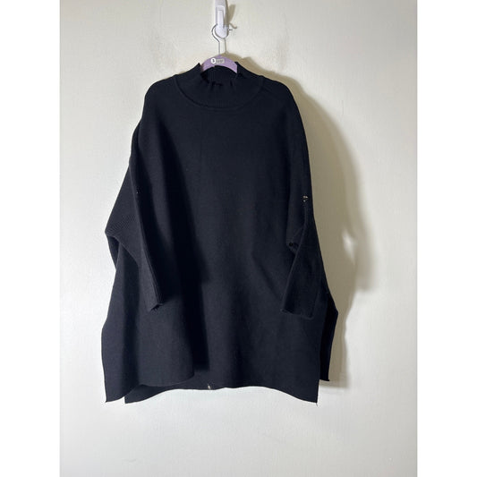 Kelli Kouri Black Long Sleeve Mock Neck Sweater Sz OS