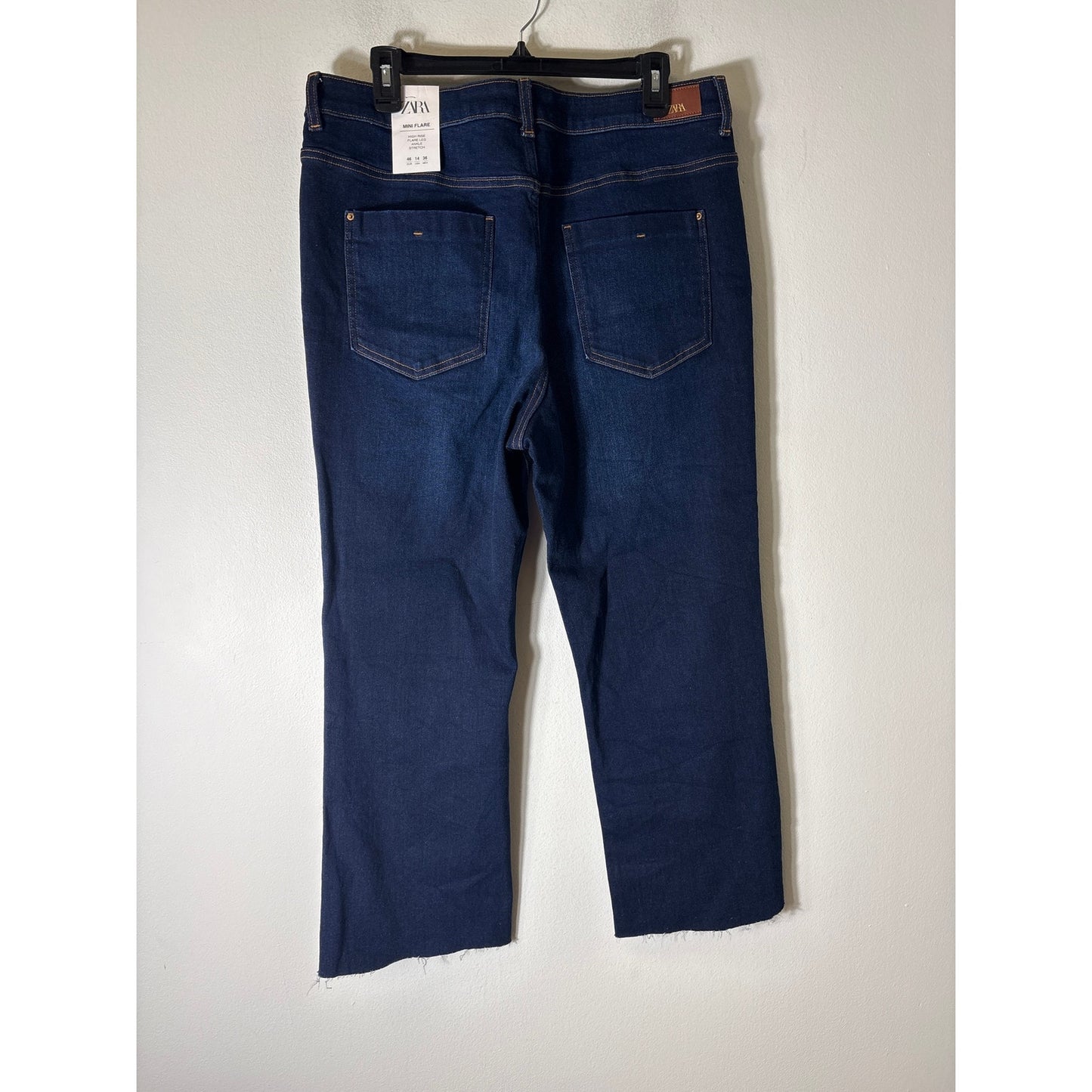 NWT Zara Mini Flare Jeans Sz 14