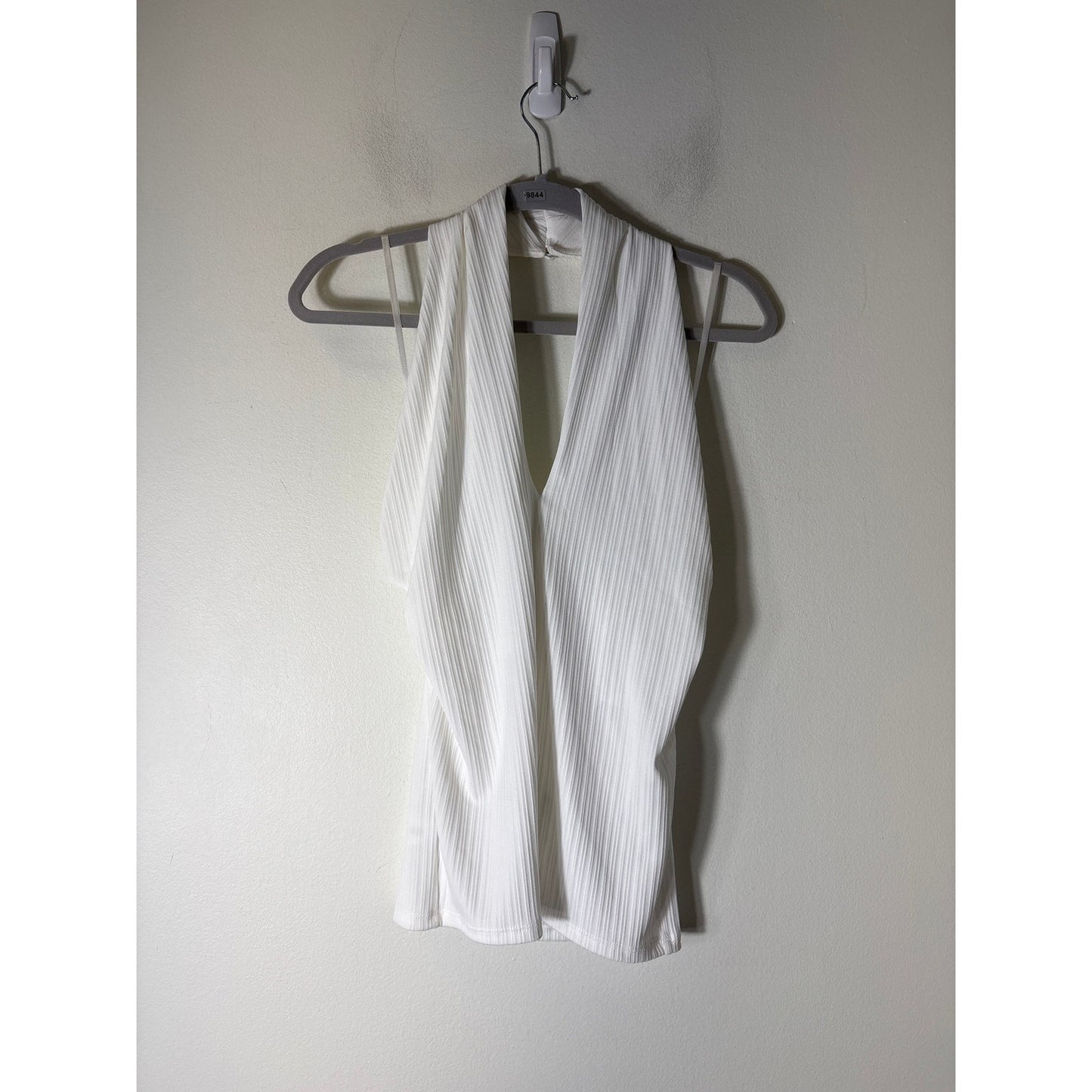 Ann Taylor White Halter Top Sz s