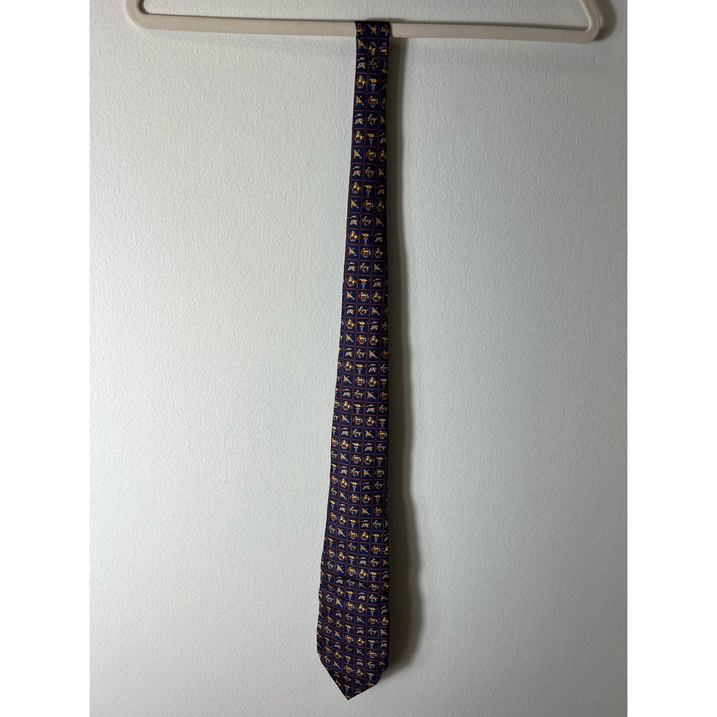 Salvatore Ferragamo Men's Navy Animal Print Tie