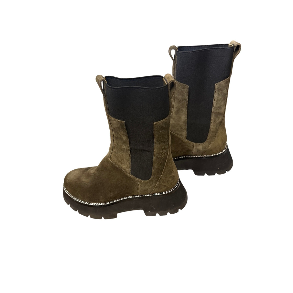 Phillip Limm Brown Suede Platform Lug Sole Boots Sz 39 (8.5)