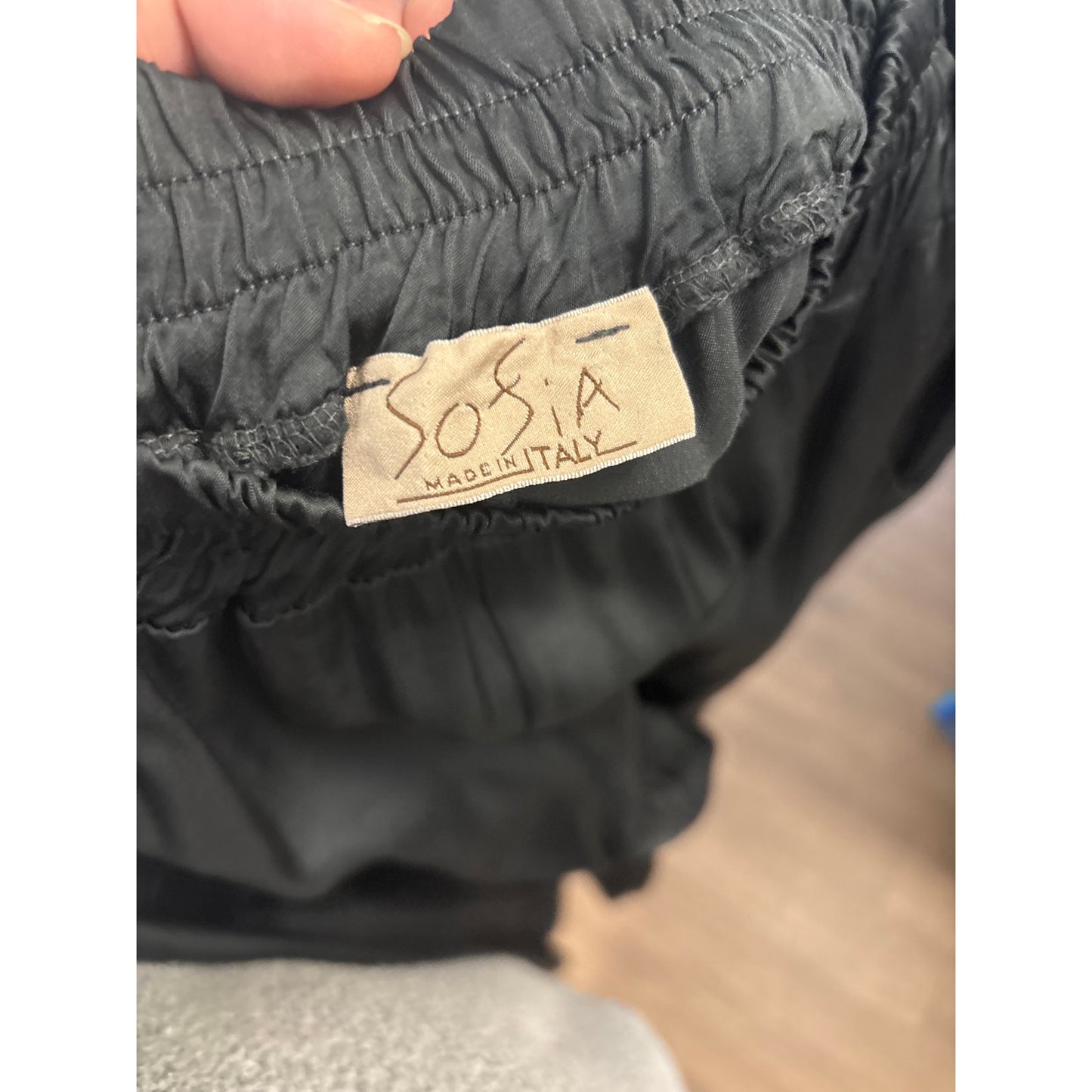 Sofia Made in Italy Black Pull On Joggers-No Size Tag