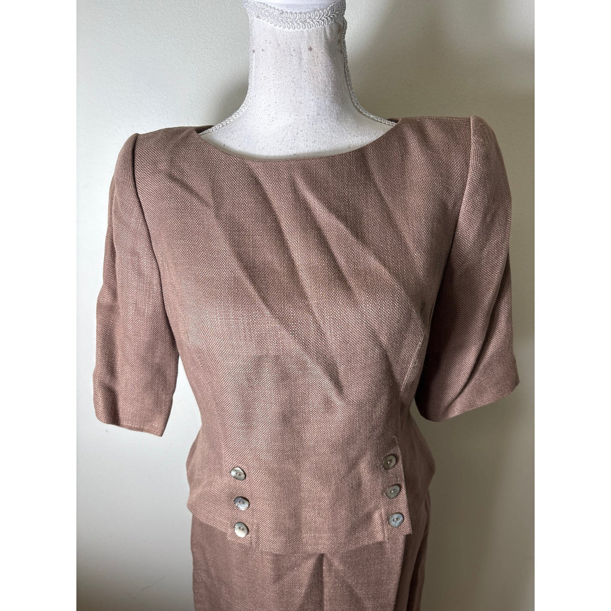 Maggy London Brown Skirt Set Sz 4