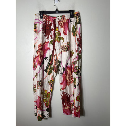 Raphael Balme Anthropologie Floral Lounge Pants Sz L
