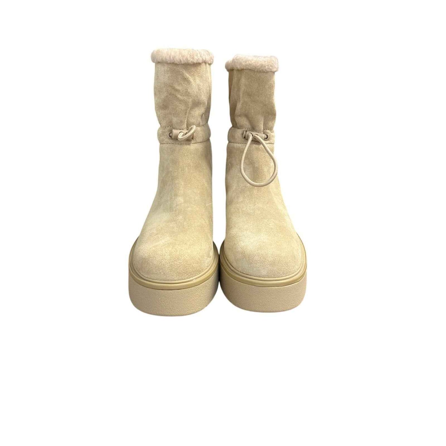 New Vince Tan Suede Water Repellant Boots Sz 9