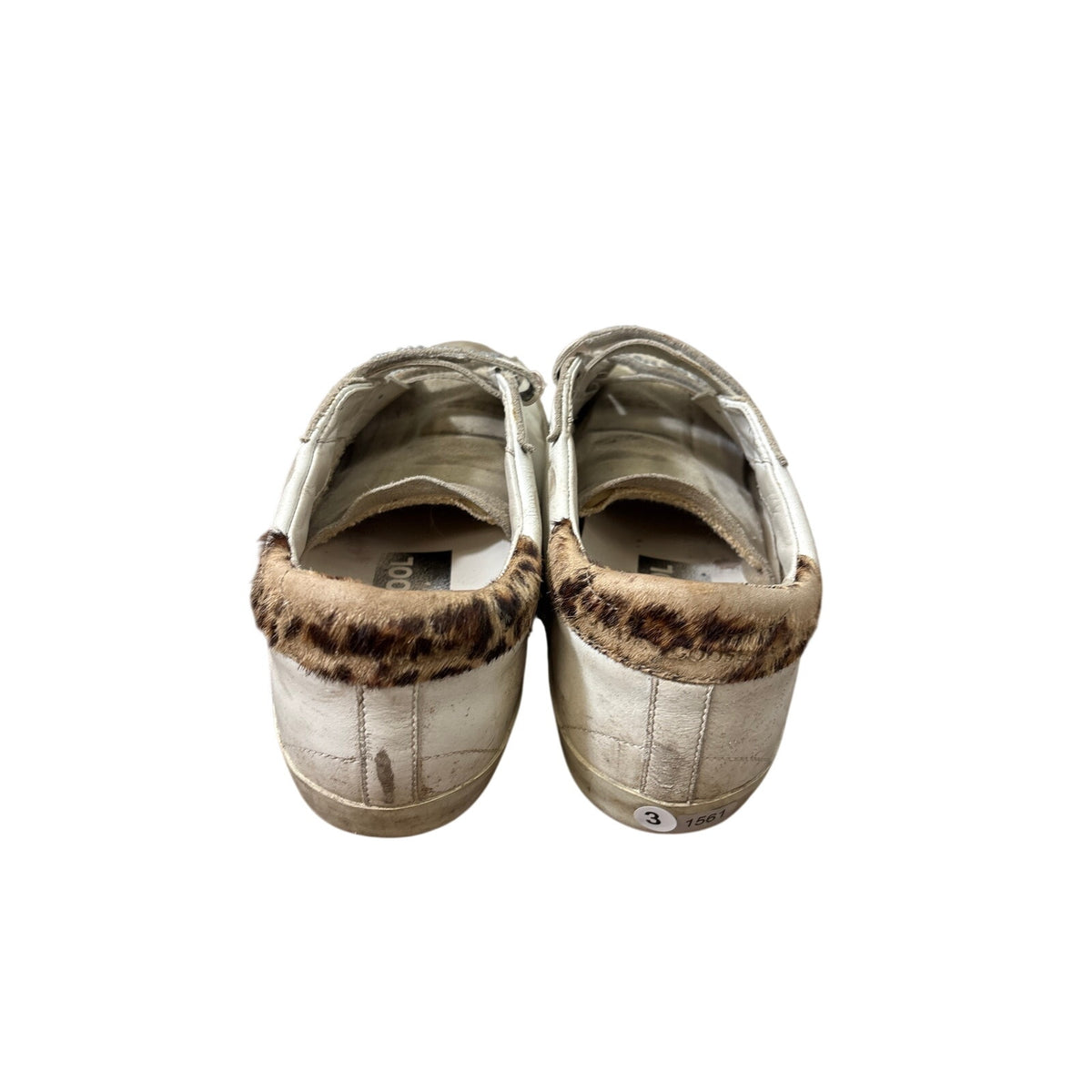 Golden Goose Cheetah Fur Heel Velcro Tennis Shoes Sz 40 (10)