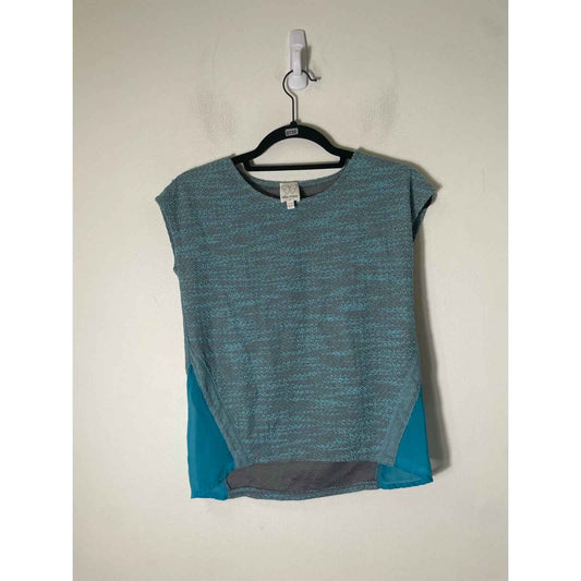 Youth Ella Moss Teal Knit Shift Top Sz 12