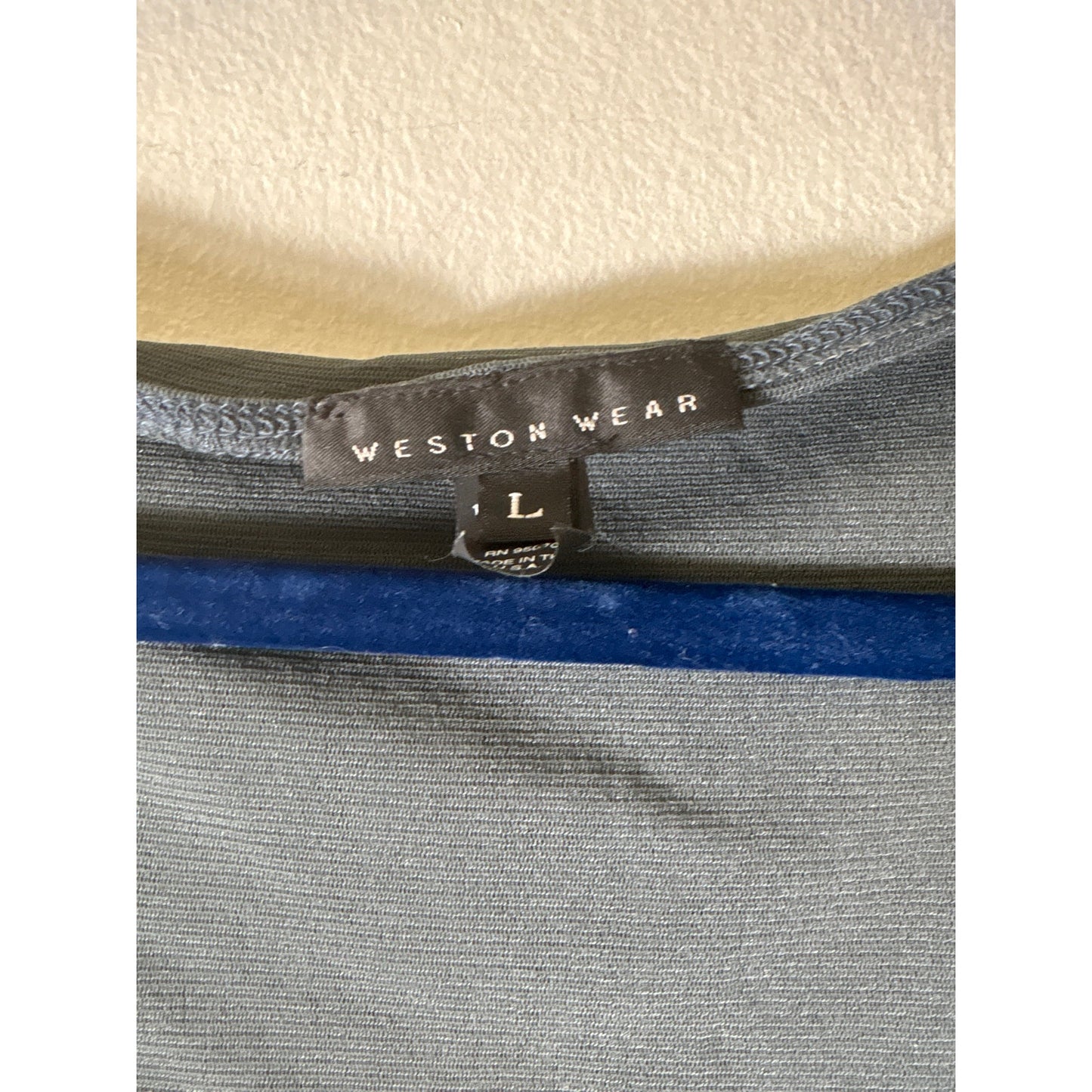 Weston Wear Gray Mesh Sweetheart Shirt Sz L