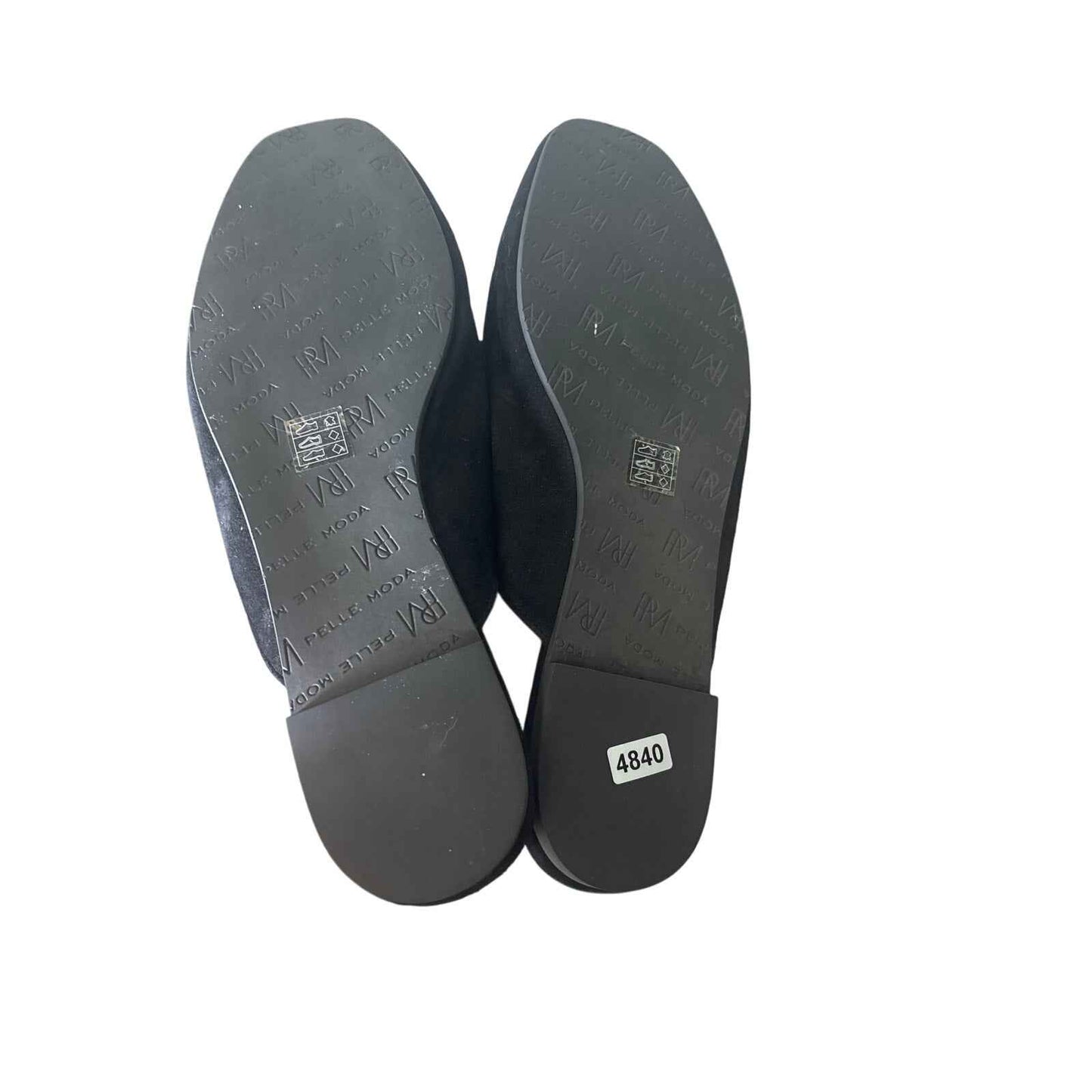 Pelle Moda Black Suede Slip On Mule Sz 7.5