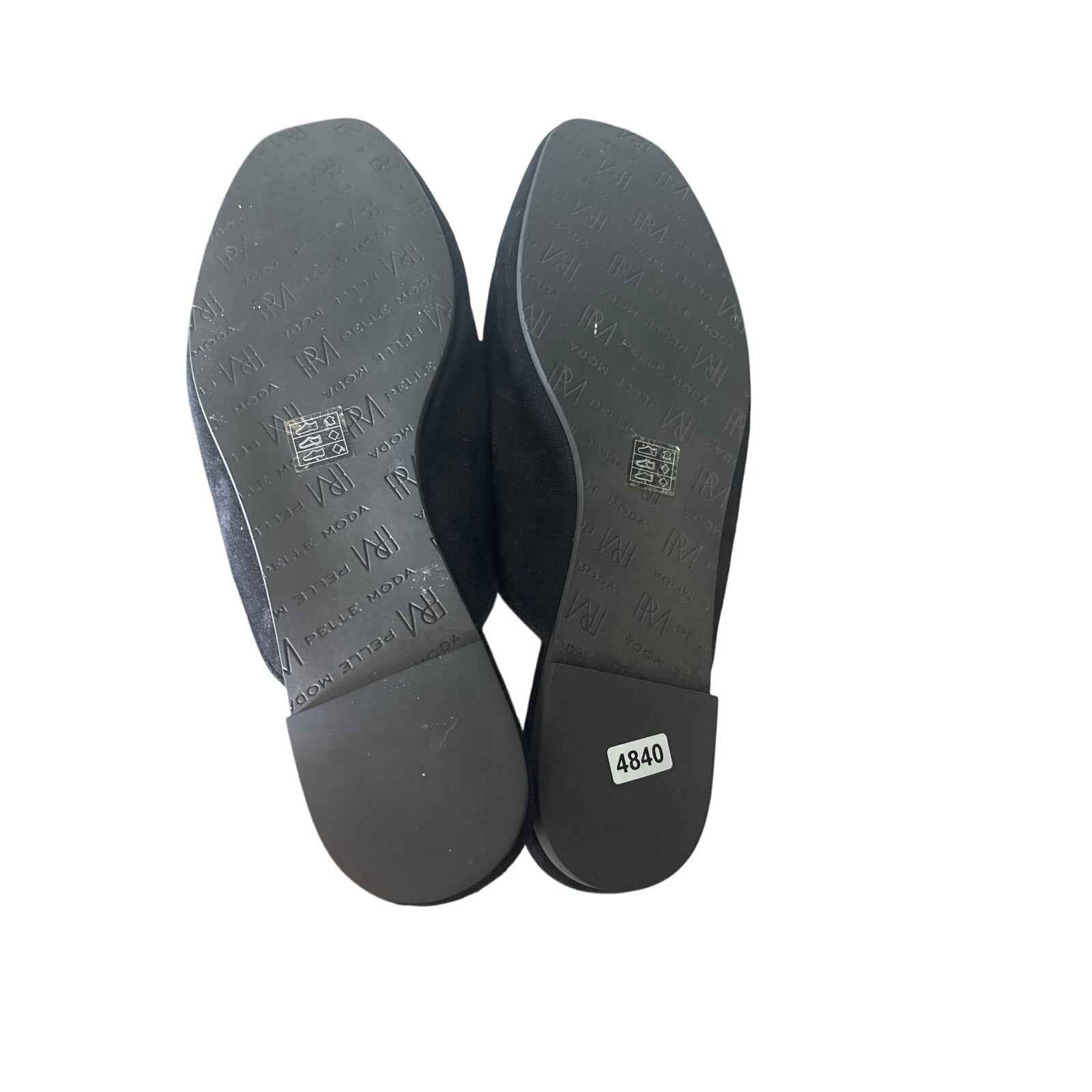 Pelle Moda Black Suede Slip On Mule Sz 7.5