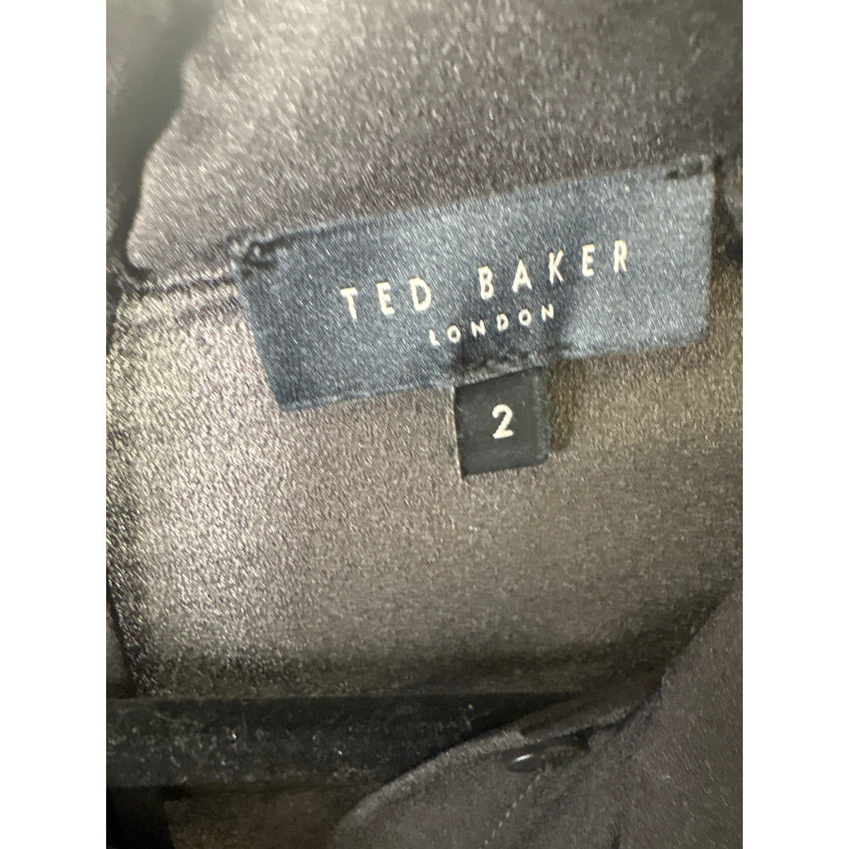 Ted Baker London Black Mixed Media Long Sleeve Maxi Dress Sz 2