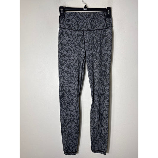 Varley Gray Dark Gray Print Athletic Leggings Sz XS