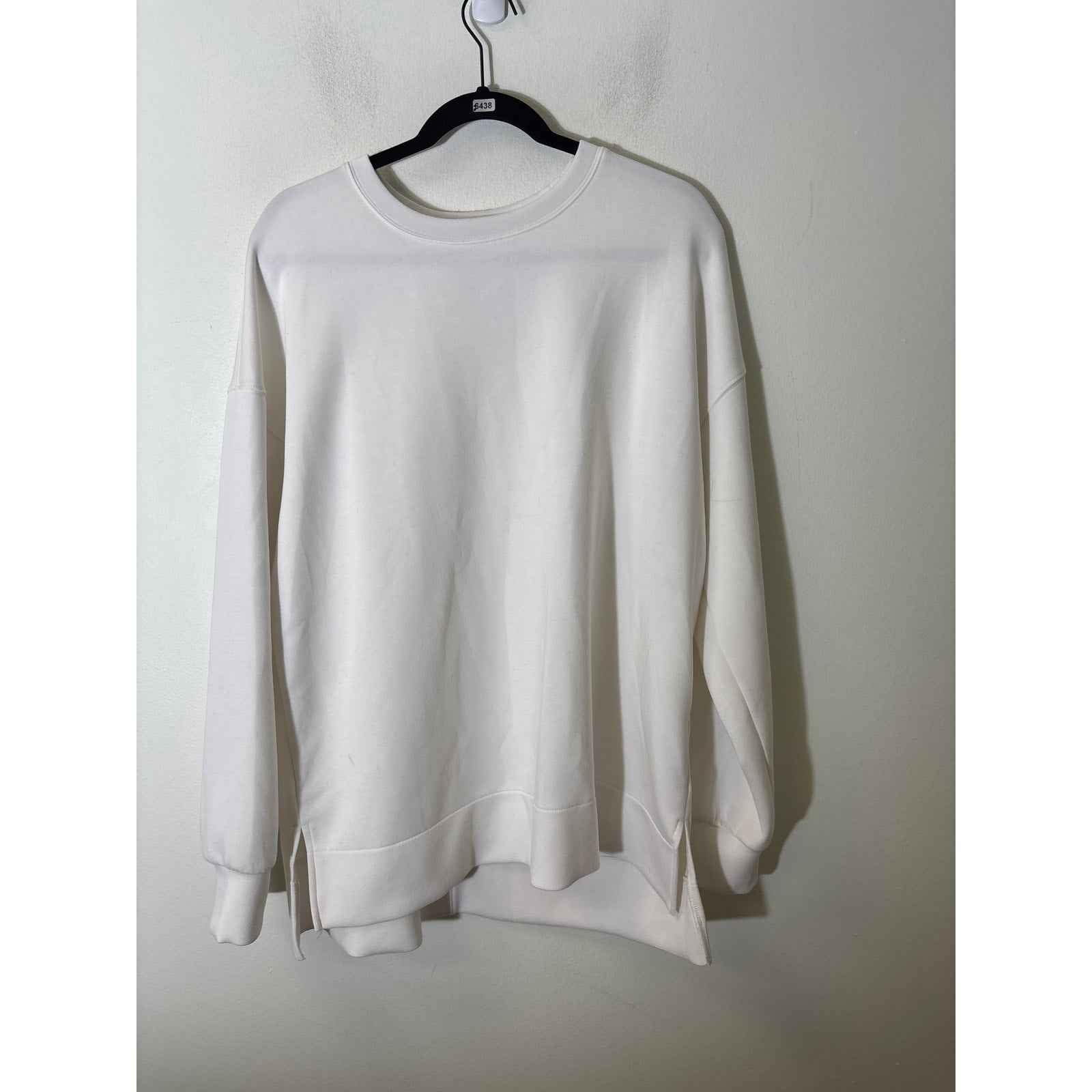 Spanx White Lightweight Sweatshirt Sz XL