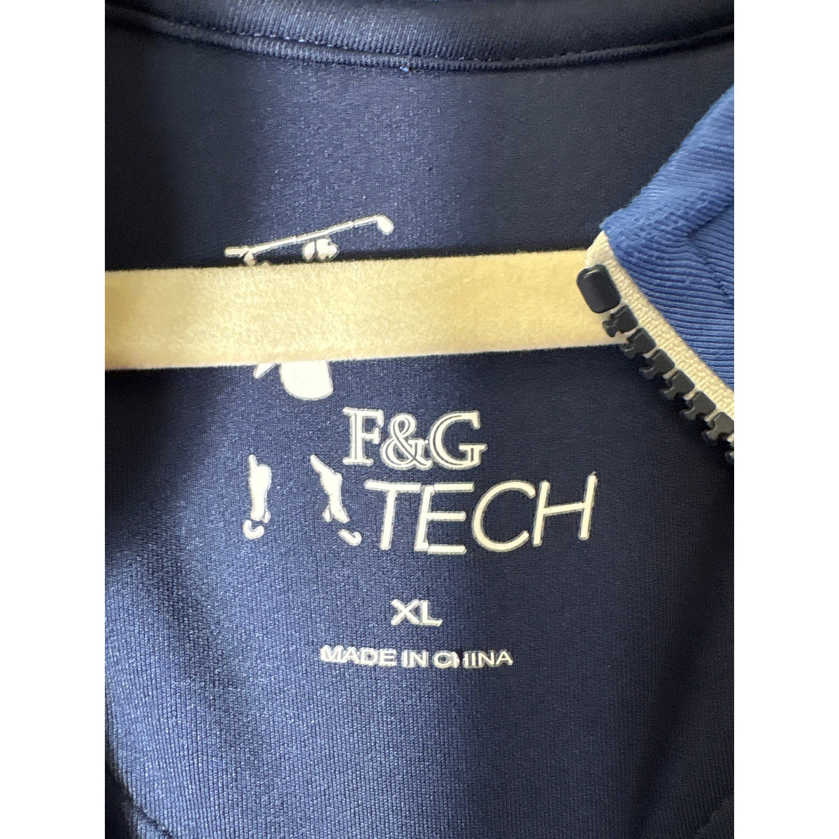 Men's Fairway & Greene Tech Bandon Dunes Blue Long Sleeve Pull Over Sz XL