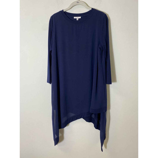 Joh Dark Blue Asymmetric Hem Dress Sz S