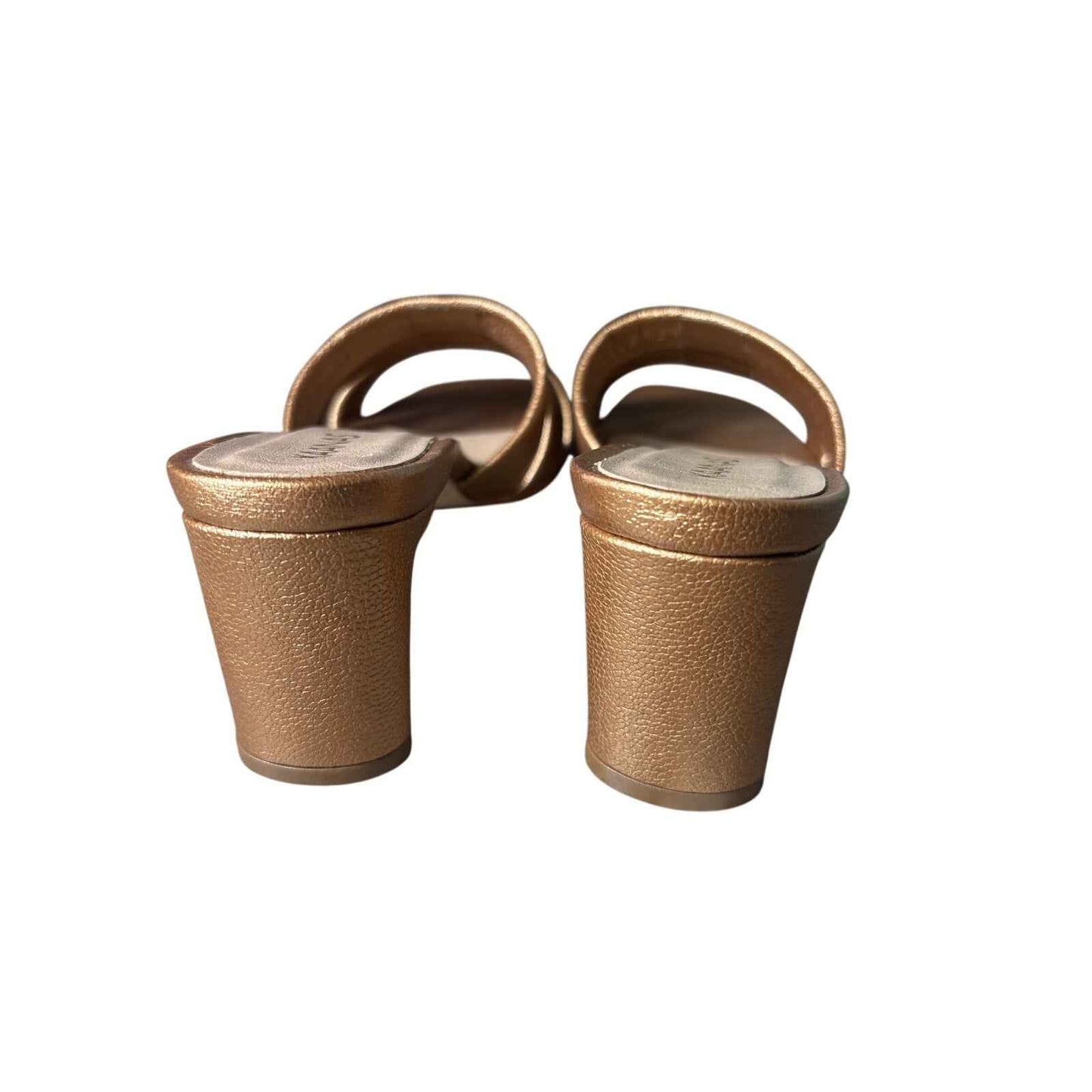 Kaanas Copper 2" Heel Slip On Sandal Sz 9