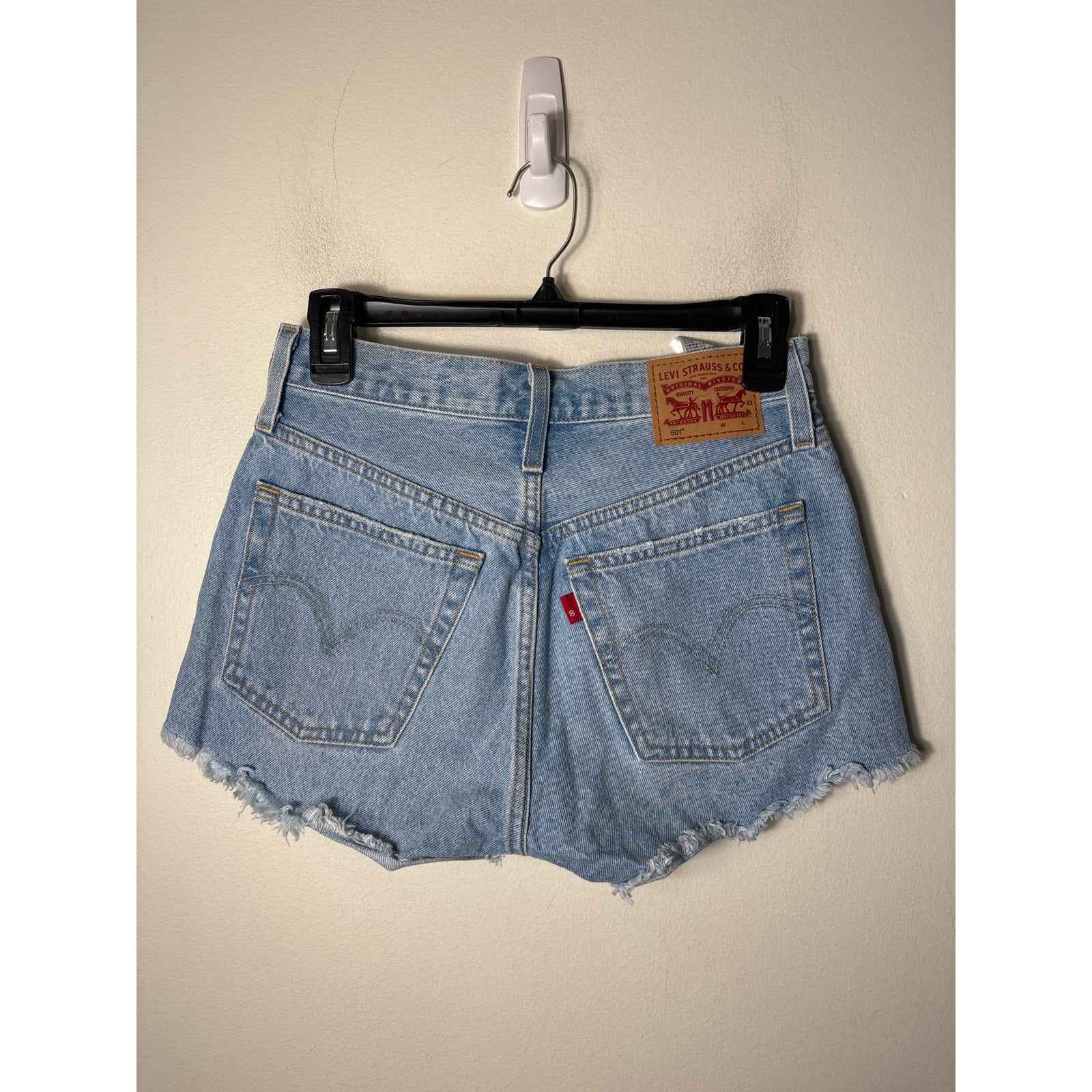 Levis 501 Cutoff Denim Shorts Sz 25