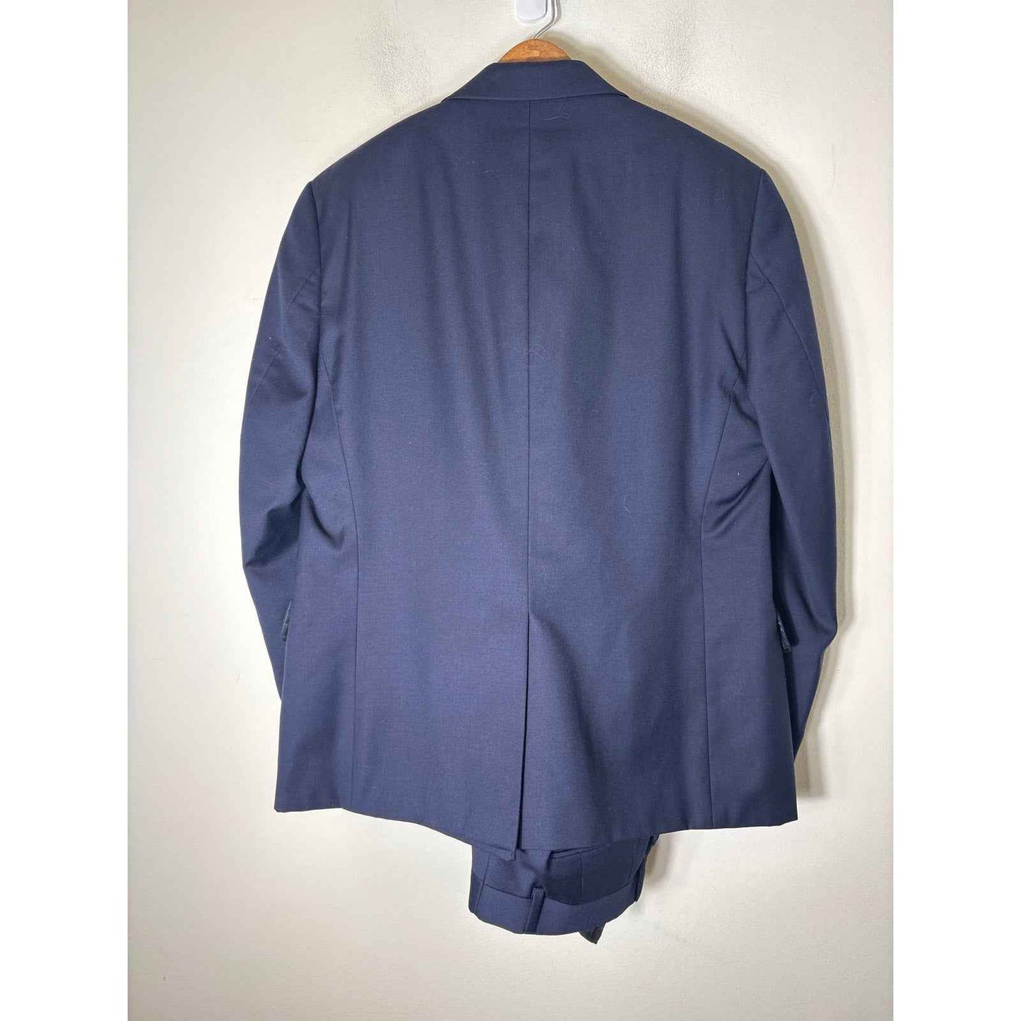 Mens Ralph Lauren Navy Blue Dress Suit: Jacket Sz 40S, 32x32