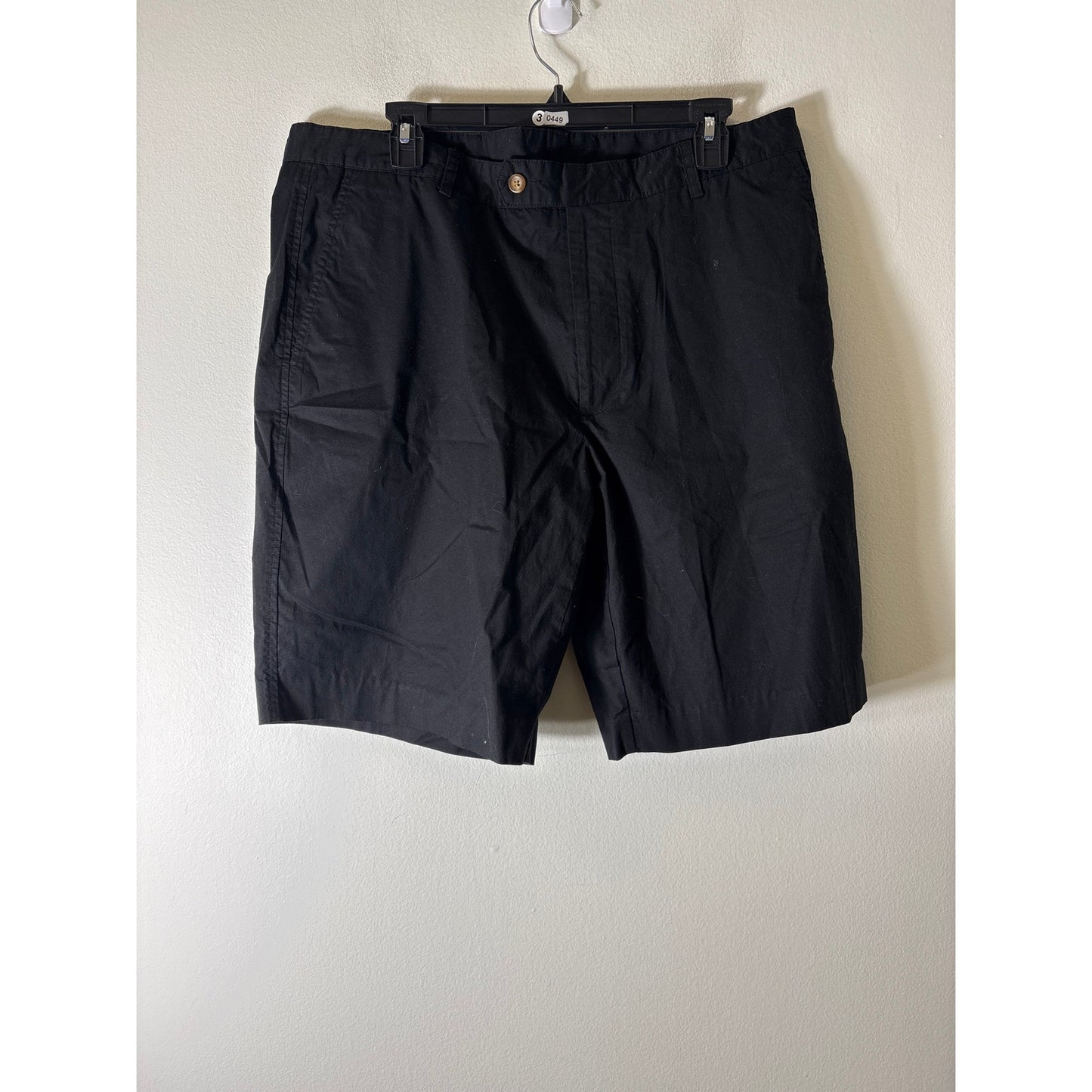 Mens Fairway & Greene Black Tab Front Cotton Golf Shorts Sz 36