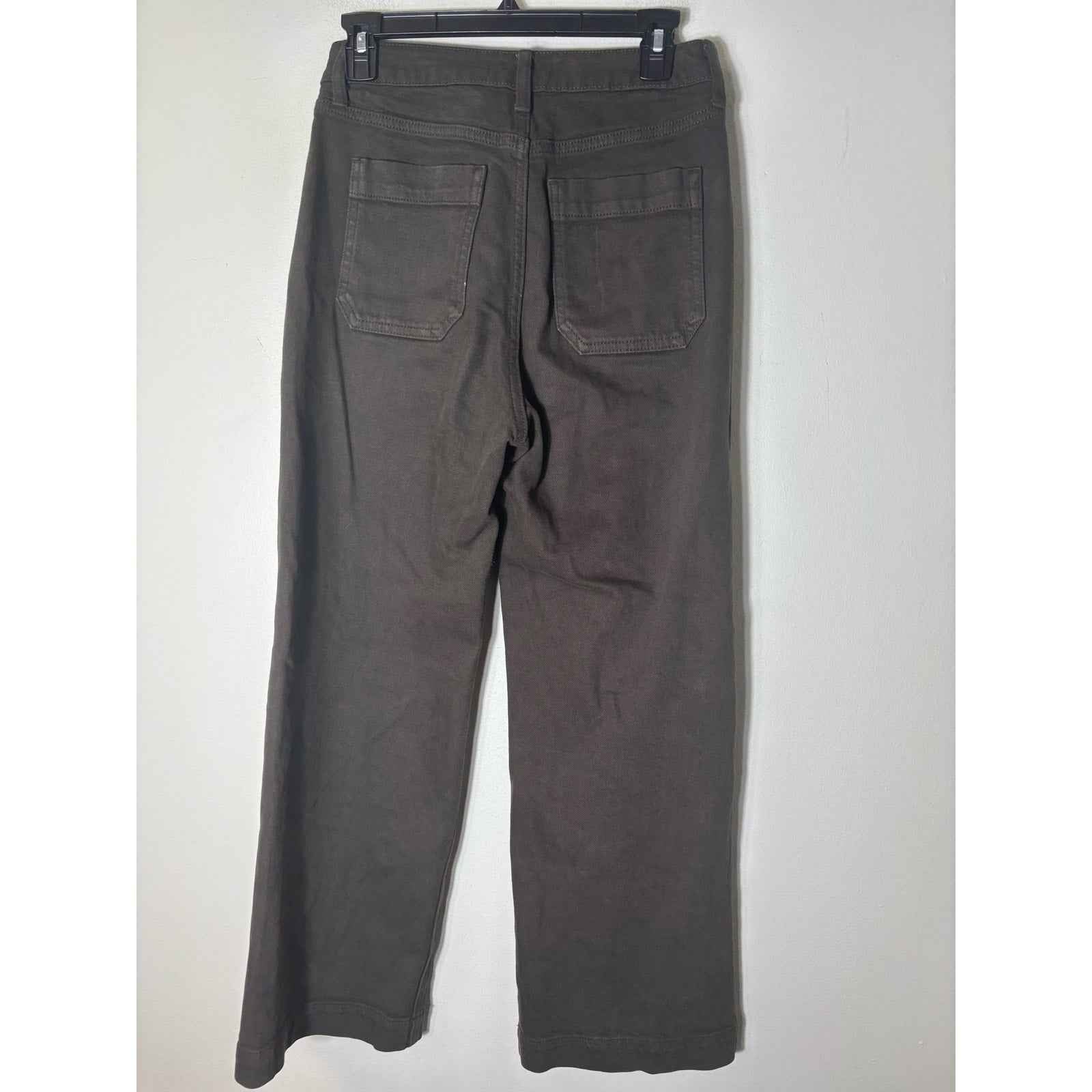 JBD Olive Green Front Pocket Wide Leg Denim Sz 26