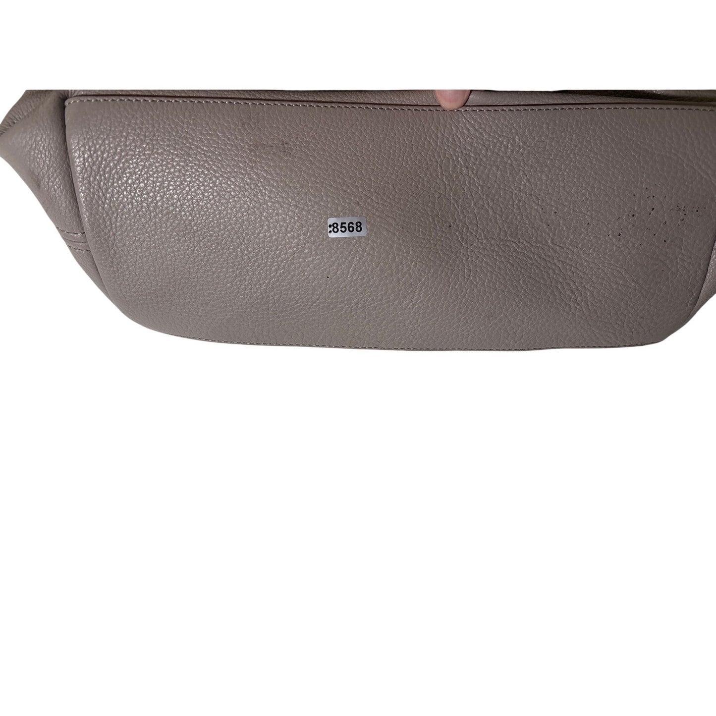 Kate Spade Taupe Shoulder Bag with Ruby Red Detailing