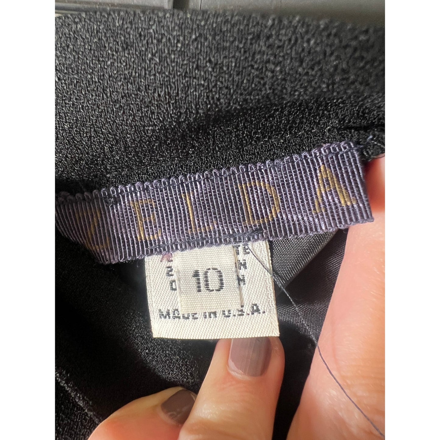 Zelda Black Maxi Straight Skirt size 10