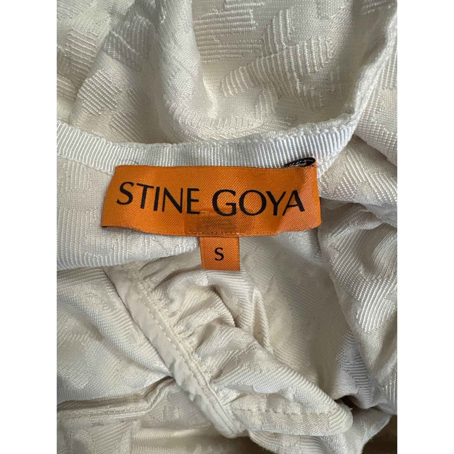 Stine Goya Ivory Puff Sleeve Top and Pants Set Sz S