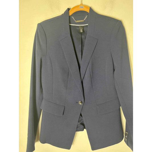 White House Black Market Navy Blue Jacket sz 4