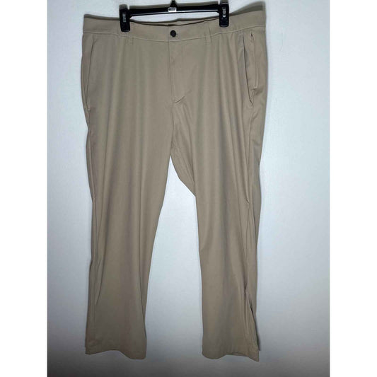 Men's Lululemon Light Khaki Performance Style Pants Sz 40x32