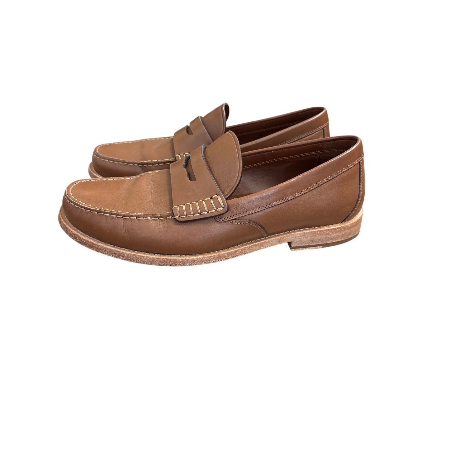 Men's Coach Brown Leather Loafer Sz 12D