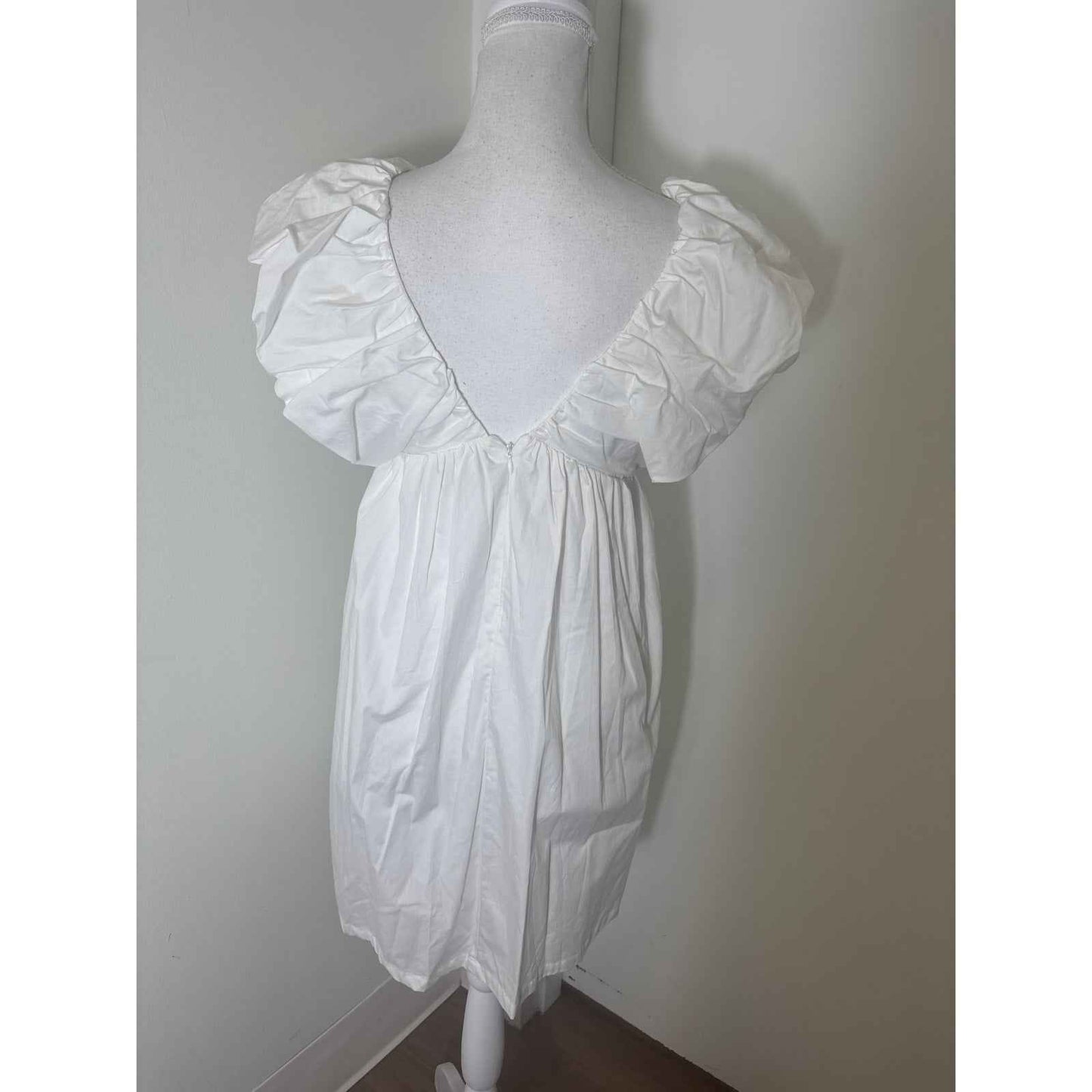 o.p.t. White Cotton Sleeveless Mini Dress Sz XS