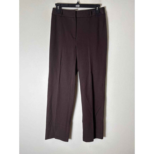 J. McLaughlin Dark Brown Straight Leg Ankle Pants Sz 2