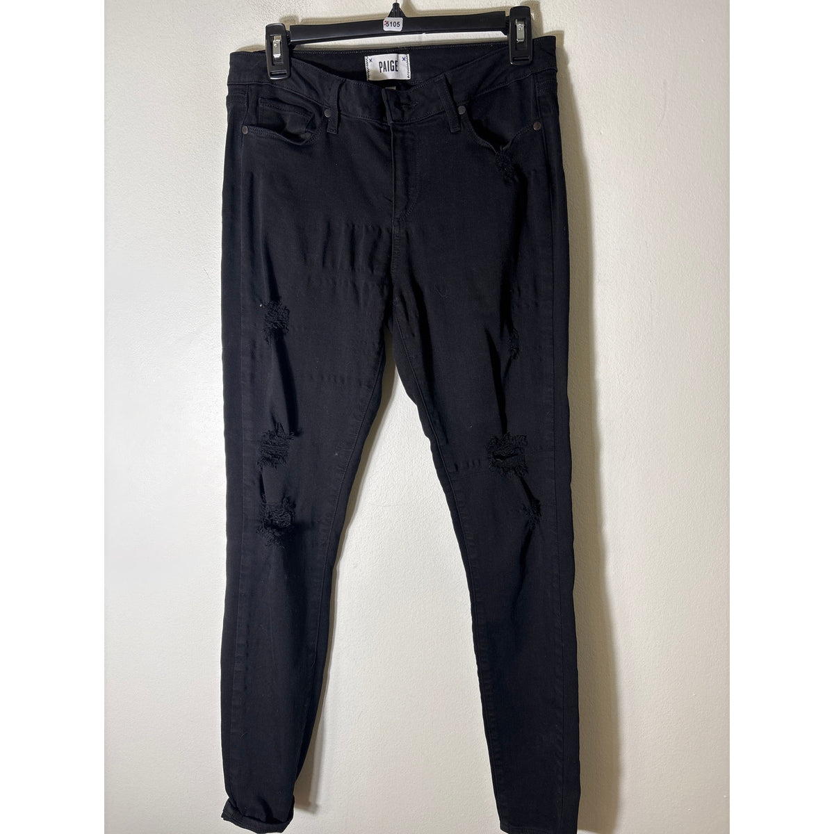 Paige Verdugo Ultra Skinny Black Denim Sz 30