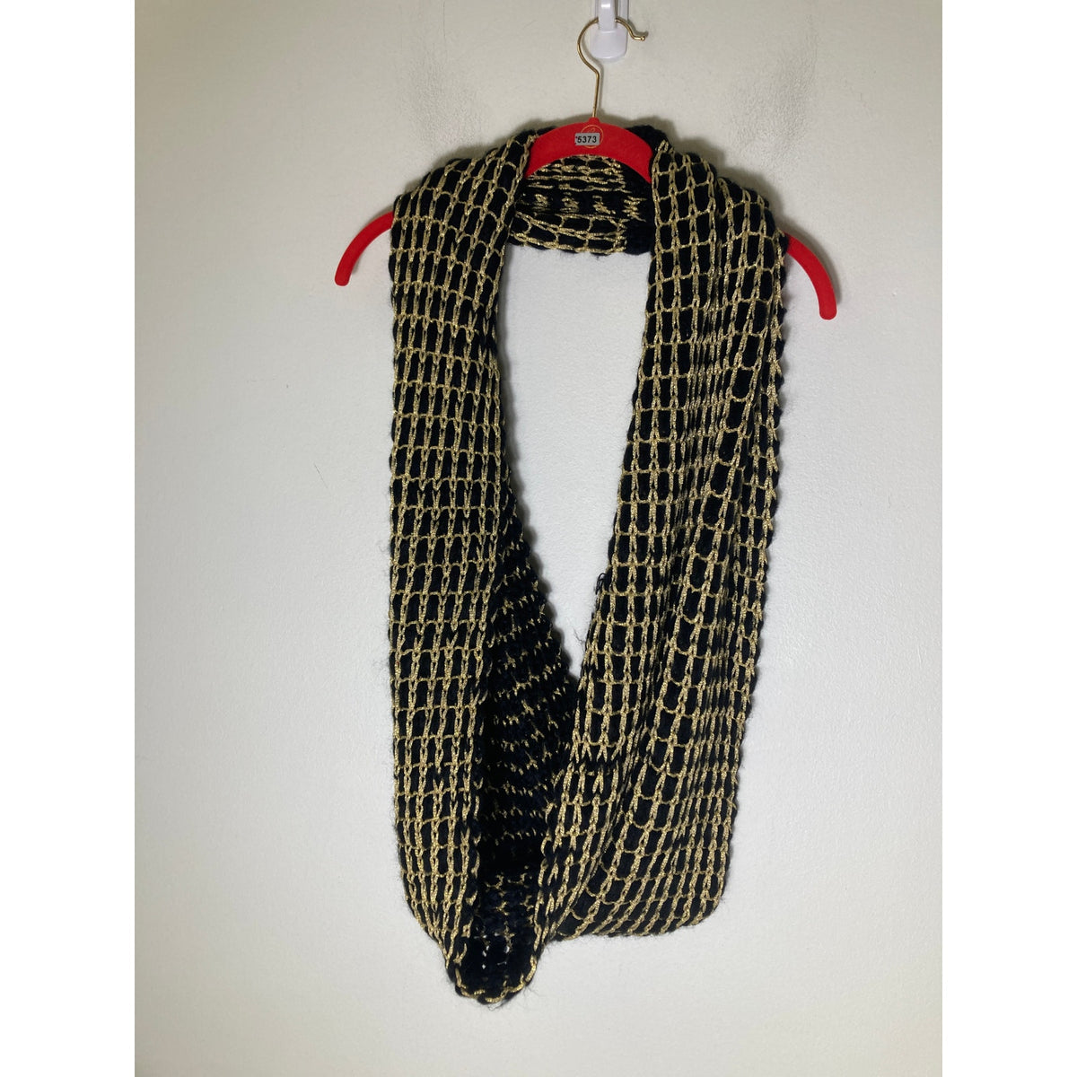 NWT Black and Gold Infinity Scarf