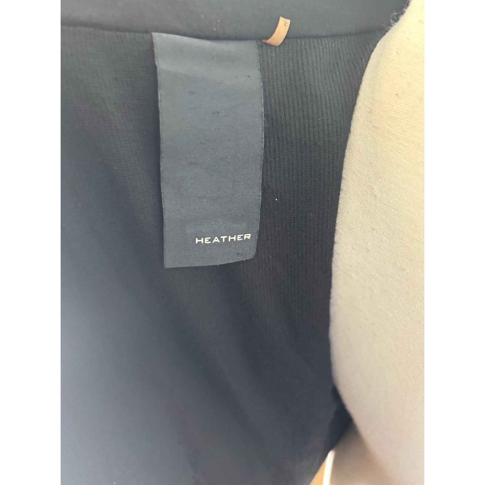 Heather Black Lambskin Moto Jacket Fits like a s/m