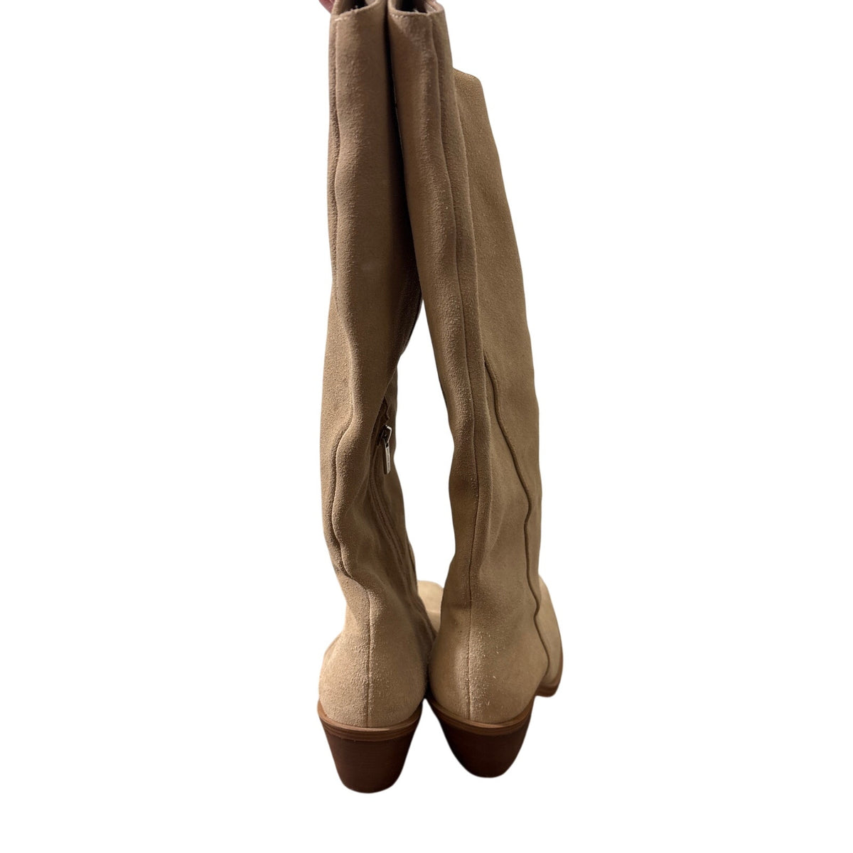 Vince Camuto Tan Suede Knee High Boots Sz 10