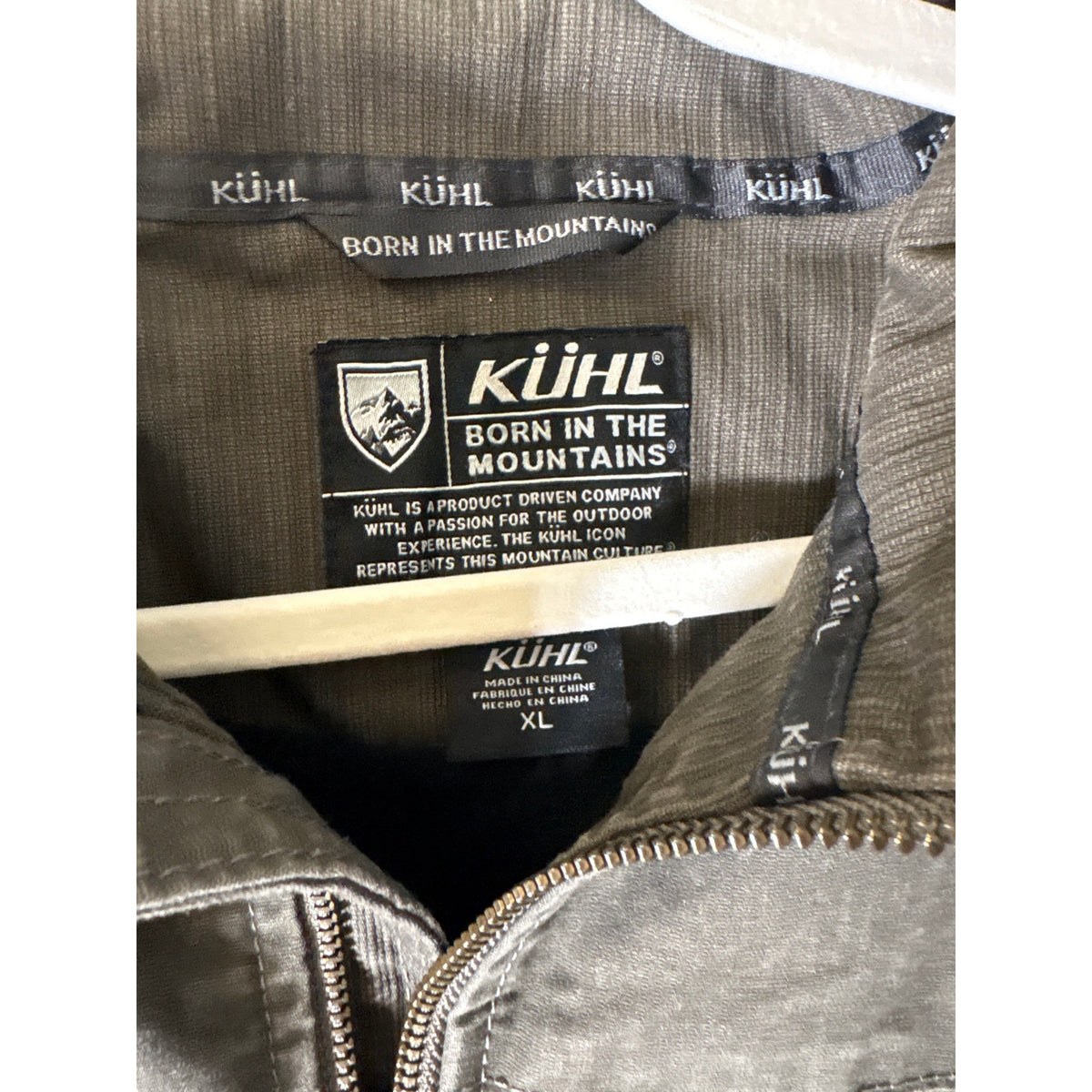 Men's Kuhl Dark Green/Gray Sleeveless Hunting Vest Sz XL